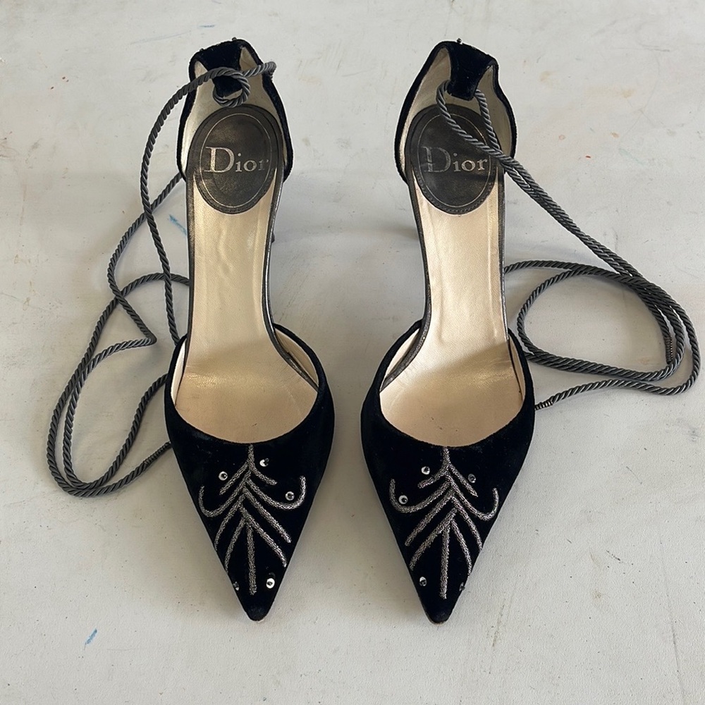 Dior Velvet Evening Pumps Size 37